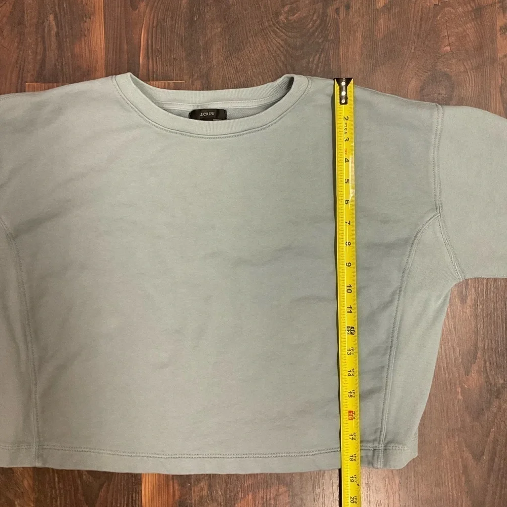 J Crew University Cropped Sweatshirt Sz XS